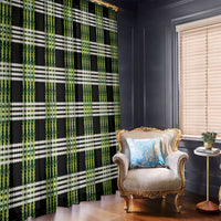 Aloha Hawaii Pakalana Pikake Lei Window Curtain Palaka Inspired Hawaiian-plaid Black LT14 - Polynesian Pride