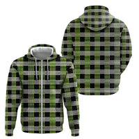 Aloha Hawaii Pakalana Pikake Lei Zip Hoodie Palaka Inspired Hawaiian-plaid Black LT14 - Polynesian Pride
