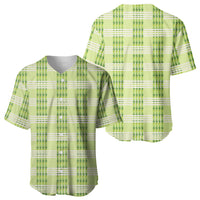 Aloha Hawaii Pakalana Pikake Lei Baseball Jersey Palaka Inspired Hawaiian-plaid Pastel Green LT14 - Polynesian Pride