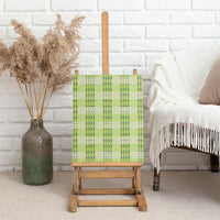 Aloha Hawaii Pakalana Pikake Lei Canvas Wall Art Palaka Inspired Hawaiian-plaid Pastel Green LT14 - Polynesian Pride