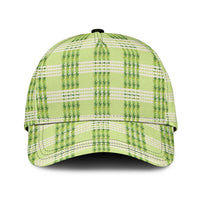 Aloha Hawaii Pakalana Pikake Lei Classic Cap Palaka Inspired Hawaiian-plaid Pastel Green LT14 Universal Fit Green - Polynesian Pride