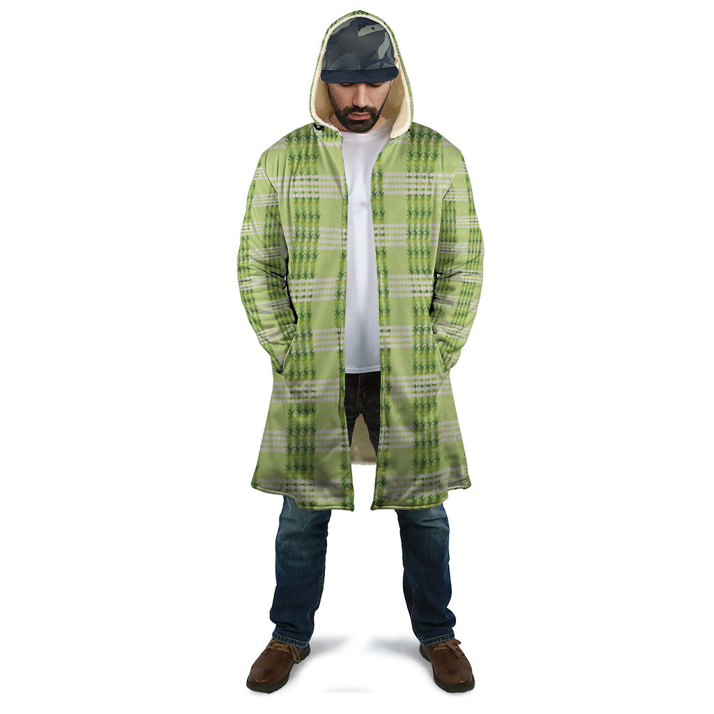 Aloha Hawaii Pakalana Pikake Lei Cloak Palaka Inspired Hawaiian-plaid Pastel Green LT14 - Polynesian Pride