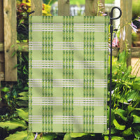 Aloha Hawaii Pakalana Pikake Lei Garden Flag Palaka Inspired Hawaiian-plaid Pastel Green LT14 Garden Flag Green - Polynesian Pride