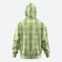 Aloha Hawaii Pakalana Pikake Lei Hoodie Palaka Inspired Hawaiian-plaid Pastel Green LT14 - Polynesian Pride