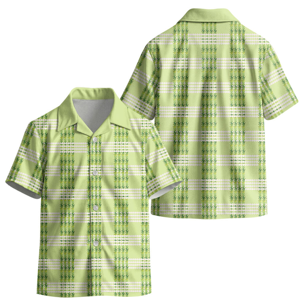 Aloha Hawaii Pakalana Pikake Lei Kid Hawaiian Shirt Palaka Inspired Hawaiian-plaid Pastel Green LT14 - Polynesian Pride