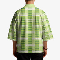Aloha Hawaii Pakalana Pikake Lei Kimono Palaka Inspired Hawaiian-plaid Pastel Green LT14 - Polynesian Pride
