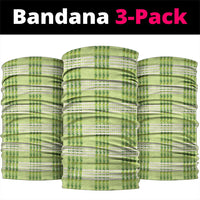 Aloha Hawaii Pakalana Pikake Lei Neck Gaiter Palaka Inspired Hawaiian-plaid Pastel Green LT14 package One Size: 25*50cm Green - Polynesian Pride