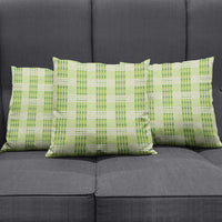 Aloha Hawaii Pakalana Pikake Lei Pillow Cover Palaka Inspired Hawaiian-plaid Pastel Green LT14 - Polynesian Pride