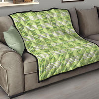 Aloha Hawaii Pakalana Pikake Lei Quilt Palaka Inspired Hawaiian-plaid Pastel Green LT14 - Polynesian Pride