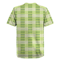 Aloha Hawaii Pakalana Pikake Lei Rugby Jersey Palaka Inspired Hawaiian-plaid Pastel Green LT14 - Polynesian Pride