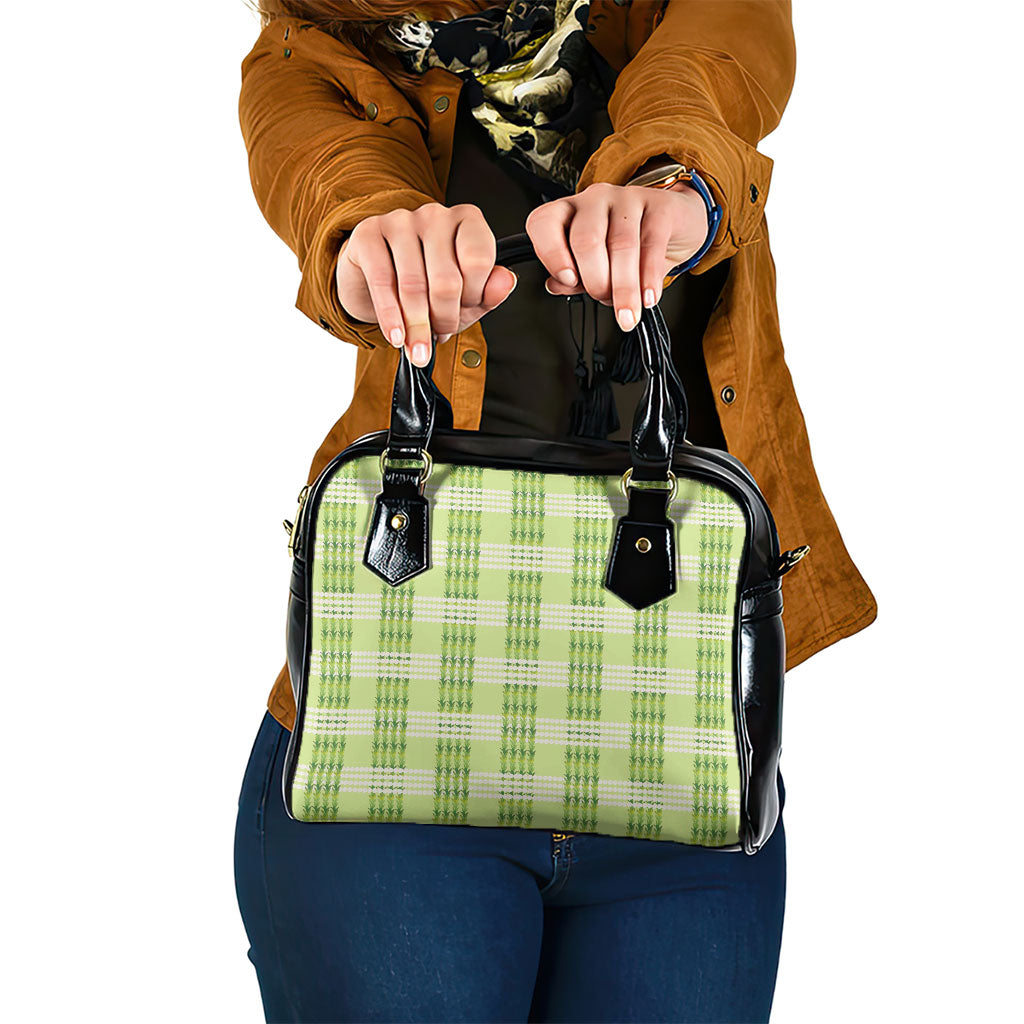 Aloha Hawaii Pakalana Pikake Lei Shoulder Handbag Palaka Inspired Hawaiian-plaid Pastel Green LT14 One Size Green - Polynesian Pride
