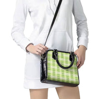 Aloha Hawaii Pakalana Pikake Lei Shoulder Handbag Palaka Inspired Hawaiian-plaid Pastel Green LT14 - Polynesian Pride