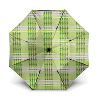 Aloha Hawaii Pakalana Pikake Lei Umbrella Palaka Inspired Hawaiian-plaid Pastel Green LT14 One Size Folded 11.42 inch Opened Diameter 37.4 inch Green - Polynesian Pride
