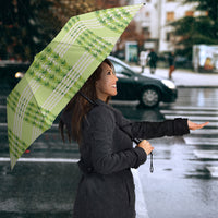 Aloha Hawaii Pakalana Pikake Lei Umbrella Palaka Inspired Hawaiian-plaid Pastel Green LT14 - Polynesian Pride