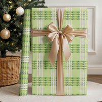 Aloha Hawaii Pakalana Pikake Lei Wrapping Paper Palaka Inspired Hawaiian-plaid Pastel Green LT14 - Polynesian Pride