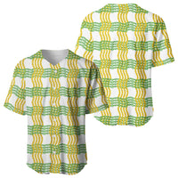 Aloha Hawaii Ilima Maile Lei Baseball Jersey Palaka Inspired Hawaiian-plaid White LT14 - Polynesian Pride