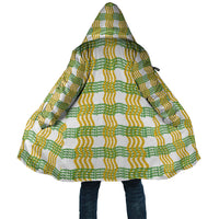 Aloha Hawaii Ilima Maile Lei Cloak Palaka Inspired Hawaiian-plaid White LT14 Unisex White - Polynesian Pride