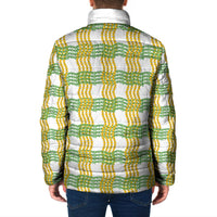 Aloha Hawaii Ilima Maile Lei Padded Jacket Palaka Inspired Hawaiian-plaid White LT14 - Polynesian Pride