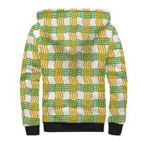 Aloha Hawaii Ilima Maile Lei Sherpa Hoodie Palaka Inspired Hawaiian-plaid White LT14 - Polynesian Pride