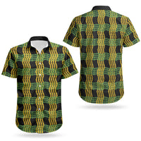 Aloha Hawaii Ilima Maile Lei Couples Matching Puletasi and Hawaiian Shirt Palaka Inspired Hawaiian-plaid Black LT14 - Polynesian Pride