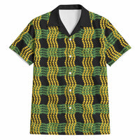 Aloha Hawaii Ilima Maile Lei Hawaiian Shirt Palaka Inspired Hawaiian-plaid Black LT14 Black - Polynesian Pride