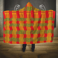Aloha Hawaii Ilima Maile Lei Hooded Blanket Palaka Inspired Hawaiian-plaid Red LT14 - Polynesian Pride