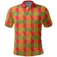Aloha Hawaii Ilima Maile Lei Polo Shirt Palaka Inspired Hawaiian-plaid Red LT14 Red - Polynesian Pride