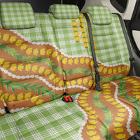 Hawaii Leis Palaka Motifs Back Car Seat Cover Pikake Pakalana Maile Ilima Kakau Style LT14 - Polynesian Pride