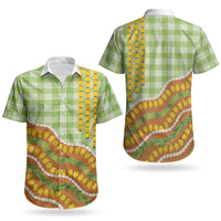 Hawaii Leis Palaka Motifs Couples Matching Summer Maxi Dress and Hawaiian Shirt Pikake Pakalana Maile Ilima Kakau Style LT14 - Polynesian Pride