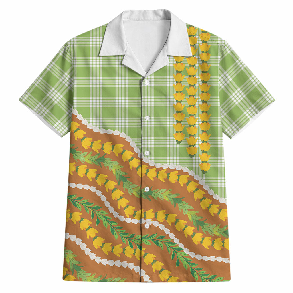 Hawaii Leis Palaka Motifs Hawaiian Shirt Pikake Pakalana Maile Ilima Kakau Style LT14 Multicolor - Polynesian Pride