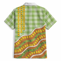 Hawaii Leis Palaka Motifs Hawaiian Shirt Pikake Pakalana Maile Ilima Kakau Style LT14 - Polynesian Pride