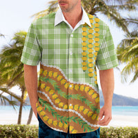 Hawaii Leis Palaka Motifs Hawaiian Shirt Pikake Pakalana Maile Ilima Kakau Style LT14 - Polynesian Pride