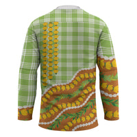 Hawaii Leis Palaka Motifs Hockey Jersey Pikake Pakalana Maile Ilima Kakau Style LT14 - Polynesian Pride