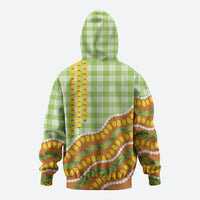 Hawaii Leis Palaka Motifs Hoodie Pikake Pakalana Maile Ilima Kakau Style LT14 - Polynesian Pride