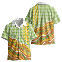 Hawaii Leis Palaka Motifs Kid Hawaiian Shirt Pikake Pakalana Maile Ilima Kakau Style LT14 - Polynesian Pride