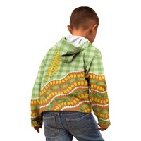 Hawaii Leis Palaka Motifs Kid Hoodie Pikake Pakalana Maile Ilima Kakau Style LT14 - Polynesian Pride