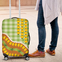 Hawaii Leis Palaka Motifs Luggage Cover Pikake Pakalana Maile Ilima Kakau Style LT14 Multicolor - Polynesian Pride