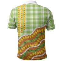 Hawaii Leis Palaka Motifs Polo Shirt Pikake Pakalana Maile Ilima Kakau Style LT14 - Polynesian Pride