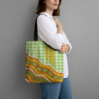 Hawaii Leis Palaka Motifs Tote Bag Pikake Pakalana Maile Ilima Kakau Style LT14 - Polynesian Pride