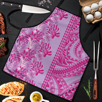 Purple Hibiscus Monstera Seamless Kakau Hawaii Apron LT14 Purple - Polynesian Pride