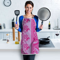 Purple Hibiscus Monstera Seamless Kakau Hawaii Apron LT14 - Polynesian Pride