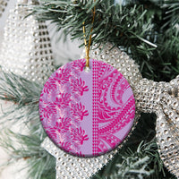 Purple Hibiscus Monstera Seamless Kakau Hawaii Ceramic Ornament LT14 - Polynesian Pride
