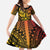 Marquesas Islands Family Matching Mermaid Dress and Hawaiian Shirt Marquesan Tattoo Yellow Gradient - Polynesian Pride