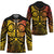 Marquesas Islands Hockey Jersey Marquesan Tattoo Yellow Gradient - Polynesian Pride