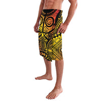 Marquesas Islands Lavalava Marquesan Tattoo Yellow Gradient LT14 - Polynesian Pride