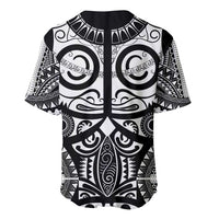 Marquesas Islands Baseball Jersey Marquesan Tattoo Black White Color LT14 - Polynesian Pride