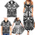Marquesas Islands Family Matching Summer Maxi Dress and Hawaiian Shirt Marquesan Tattoo Black White Color - Polynesian Pride