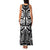 Marquesas Islands Family Matching Tank Maxi Dress and Hawaiian Shirt Marquesan Tattoo Black White Color - Polynesian Pride