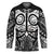 Marquesas Islands Hockey Jersey Marquesan Tattoo Black White Color - Polynesian Pride