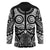 Marquesas Islands Hockey Jersey Marquesan Tattoo Black White Color - Polynesian Pride